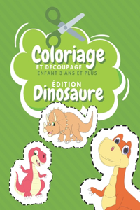 Coloriage Et Découpage Enfant 3 Ans Et Plus Édition Dinosaure