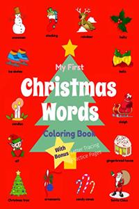 My First Christmas Words Coloring Book