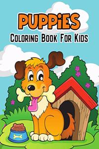 Puppies Coloring Book for Kids
