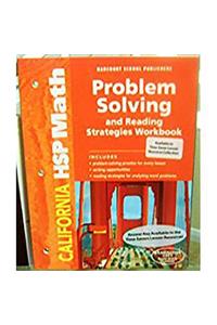 Harcourt School Publishers Math: Problem Solving/Reading Strategies Workbook Student Edition Grade 4