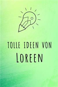 Tolle Ideen von Loreen: Kariertes Notizbuch mit 5x5 Karomuster für deinen Vornamen