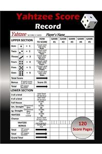 Yahtzee Score Record