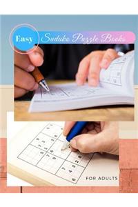 Easy Suduko Puzzle Books For Adults: Sudoko Puzzle Books Pocket Size, Senior citizen activity book, Math page a day calendar for age defying exercise