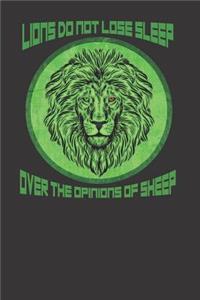 Lion Wild Animal Notebook Journal