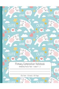 Primary Composition Notebook Handwriting Practice Paper