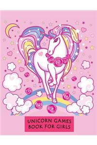 Unicorn Games Book for Girls