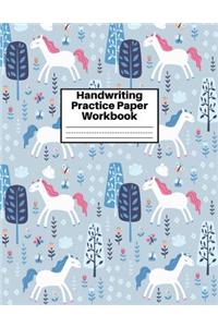 Handwriting Practice Paper Workbook