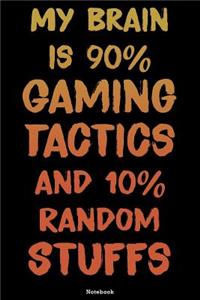 My brain is 90% Gaming Tactics and 10% Random Stuffs