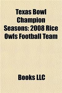 Texas Bowl Champion Seasons