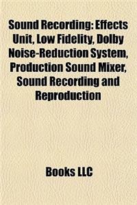 Sound Recording: Effects Unit, Low Fidelity, Dolby Noise-Reduction System, Wilhelm Scream, Production Sound Mixer, VOLTA Laboratory and