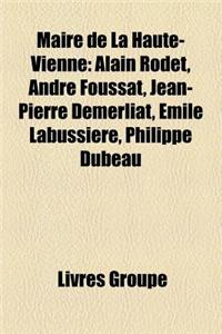 Maire de La Haute-Vienne