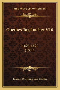 Goethes Tagebucher V10