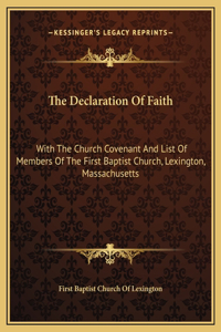 Declaration Of Faith