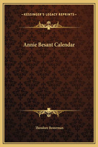 Annie Besant Calendar