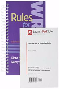 Rules for Writers 9e & Launchpad Solo for Hacker Handbooks (Twelve-Month Access)