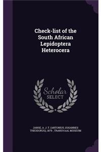 Check-list of the South African Lepidoptera Heterocera