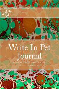 Write In Pet Journal