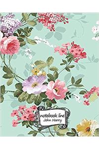 Notebook Line Line Flower Diary No.5