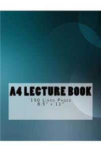 A4 Lecture Book 150 Lined Pages 8.5 x 11