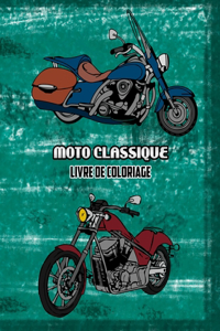 Moto Classique Livre de Coloriage
