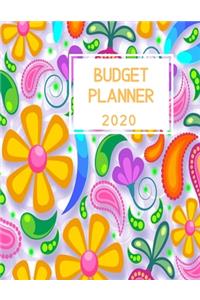 Budget Planner: Daily, weekly & monthly financial planner to organize and track your spending and saving. Expense tracker. Personal finance organizer. Bright funky 