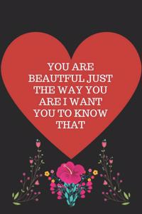 You Are Beautful Just the Way You Are I Want You to Know That