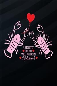 I secretly love you, will you be my valentine?