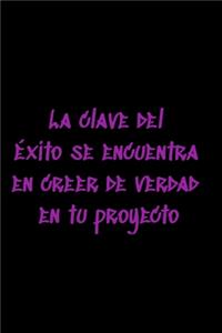 La clave del éxito se encuentra en creer de verdad en tu proyecto