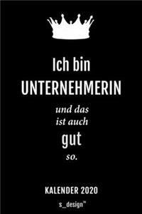 Kalender 2020 für Unternehmer / Unternehmerin