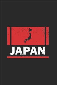 Japan Flag Notebook - Fan Journal Planner