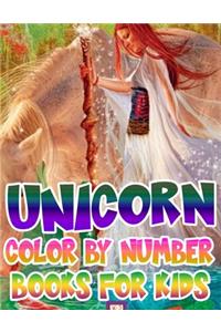 Unicorn Color By Number Books For Kids