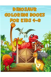 Dinosaur Coloring Books For Kids 4-8