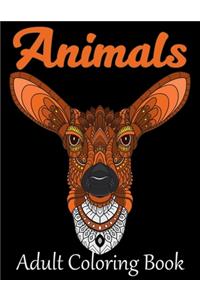 Animals Adult Coloring Book