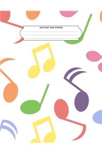 Guitar Tab Paper