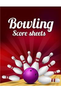 Bowling Score Sheet