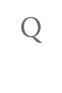 Buchstabe Q Notizbuch