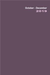 Daily Planner 3-Month 2019