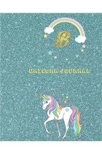 Unicorn Journal B: Activity book for the writing and drawing for boys with your favorite character