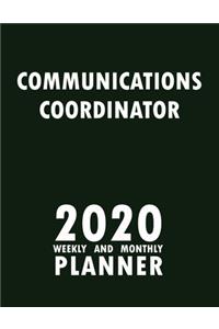 Communications Coordinator 2020 Weekly and Monthly Planner