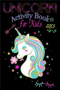 Unicorn Activity Book for Kids Ages 4-8