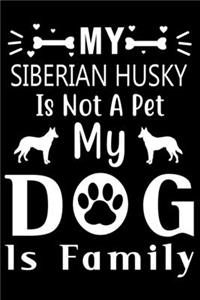 My Siberian Husky is not a pet my Dog is family