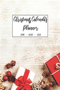 Christmas Calendar Planner 2019 2020 2021