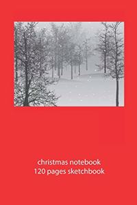 christmas notebook 120 pages sketchbook