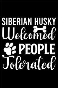 Siberian Husky Welcome People Tolerated