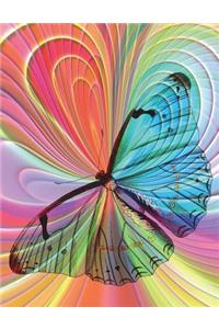 Butterfly Colorful Notebook - 4x4 Graph Paper