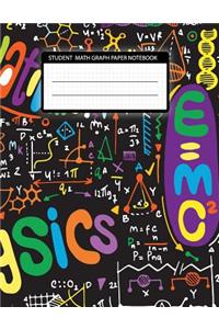 Student math graph paper notebook