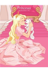 Princesas libro para colorear 1, 2 & 3
