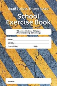 Road Stripes Theme Ruled School Exercise Book