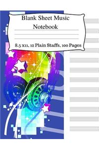 Blank Sheet Music Notebook