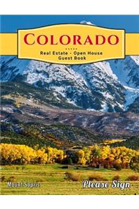 Colorado Real Estate Open House Guest Book